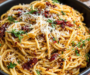 Caramelized Onion Pasta with a Kick of Chili Oil